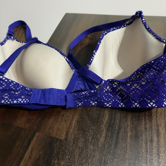 Victoria's Secret Deep Purple Lace Bra And Panties - Picture 2 of 5